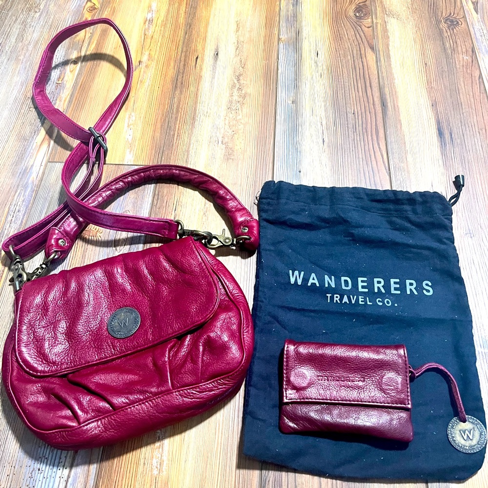 Wanderers Travel Co. purse and wallet burgundy